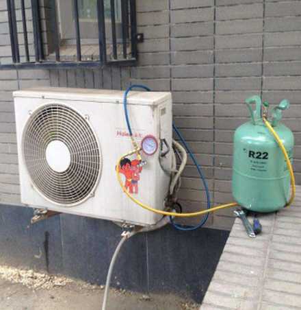 白玉空调加氟